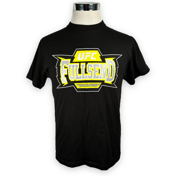 Full Send Other - Full Send Mens UFC Graphic T-Shirt Ultimate Fighting Championship Black Yellow M